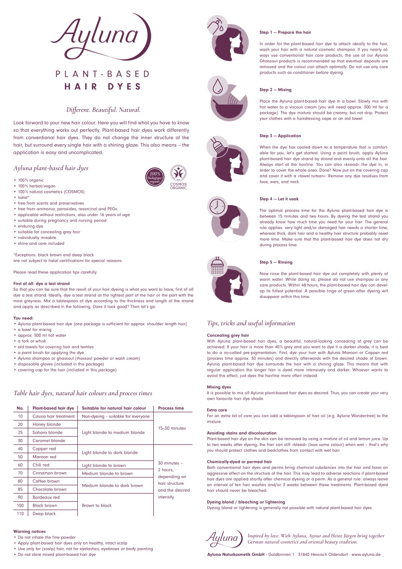 PLANT-BASED HAIR DYE NO. 60, CHILI RED