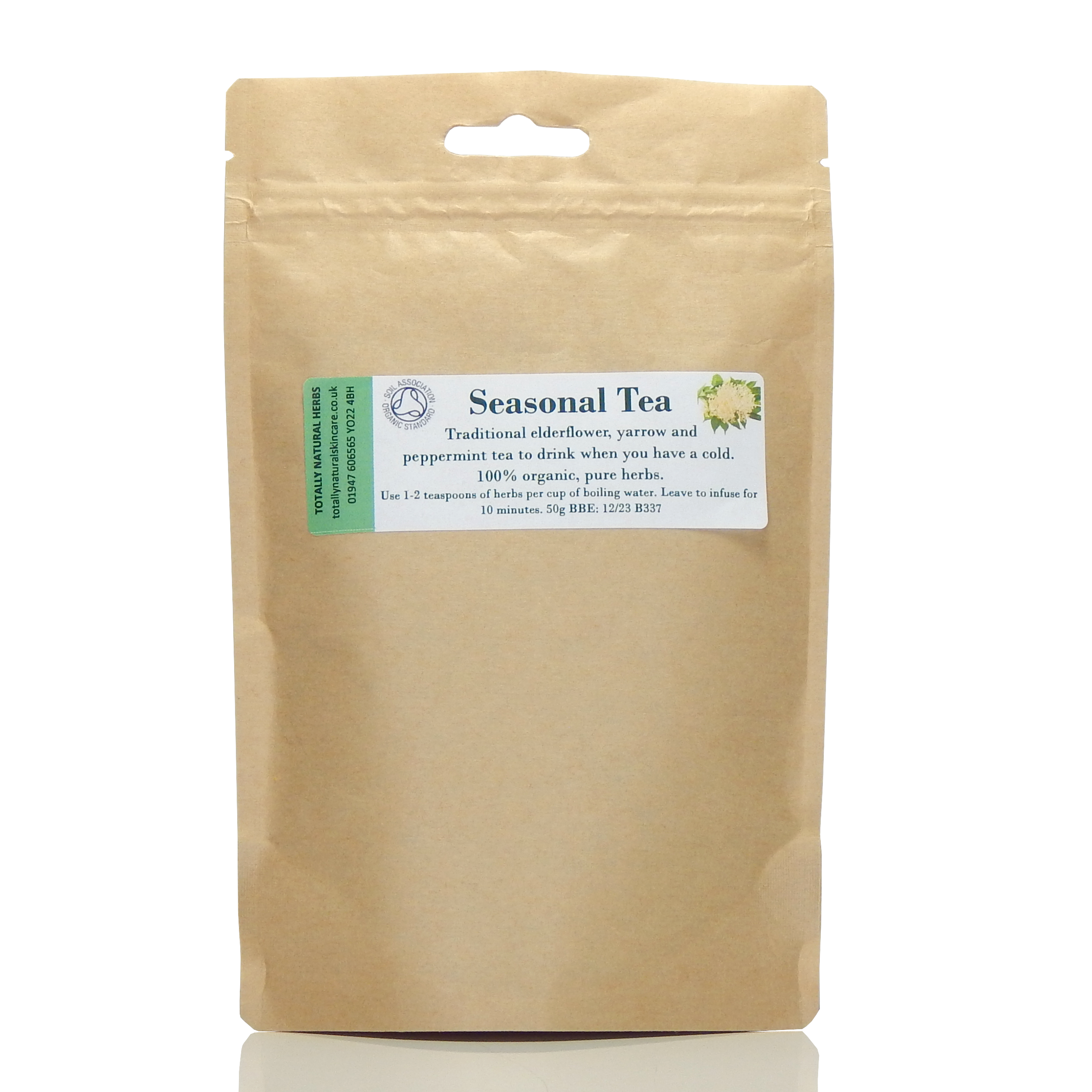 Seasonal Yarrow, Elderflower & Peppermint Tea (organic)